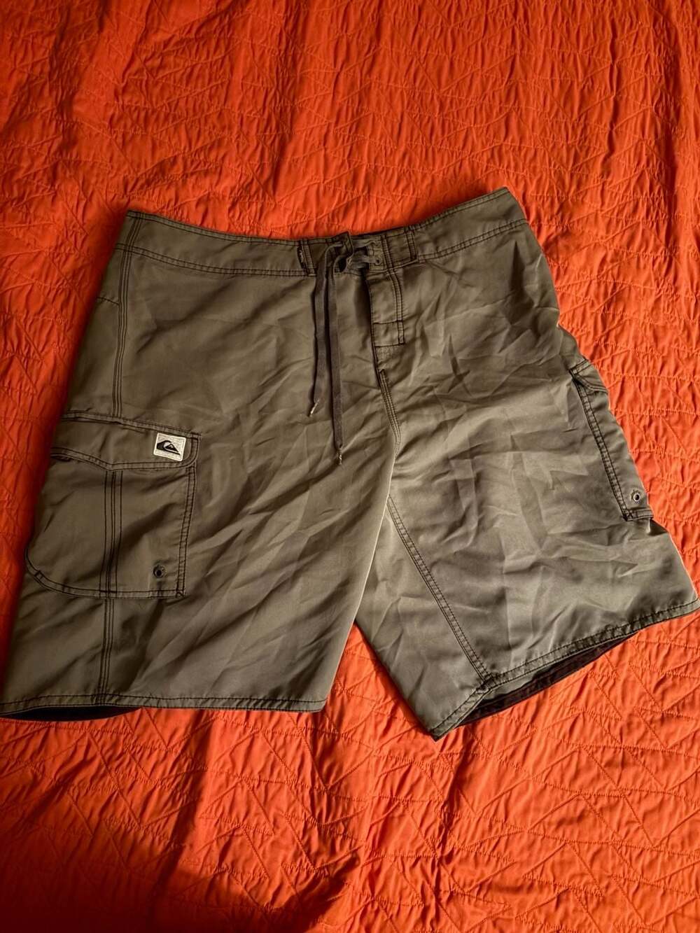 Quicksilver Men's Swim Trunks with Pockets in Brown Size 38